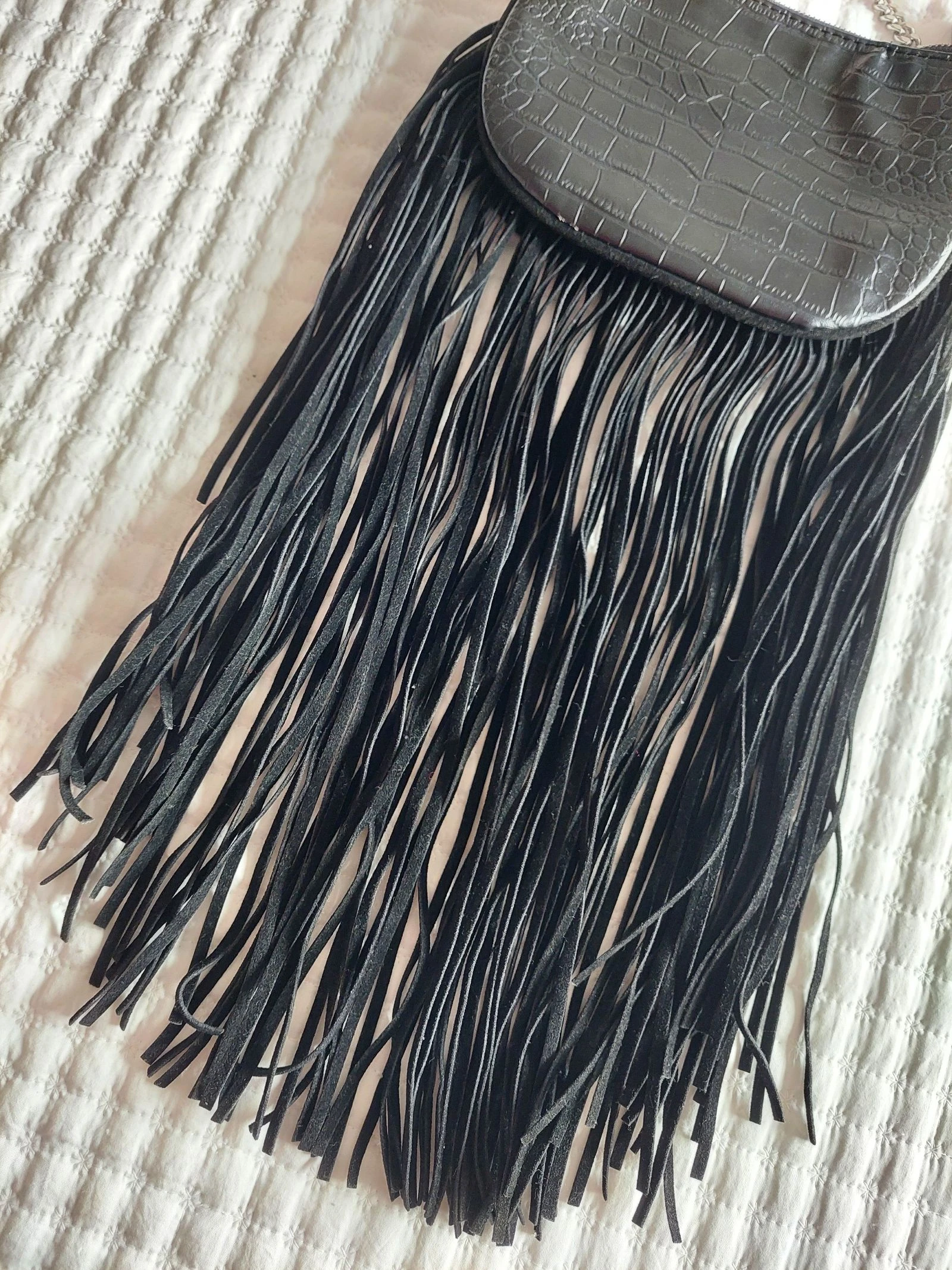 Zara Bolsa com Franja Preta – photo 3